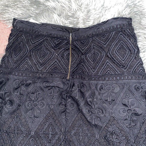 Anthropologie Black Lace Skirt - Picture 5 of 11